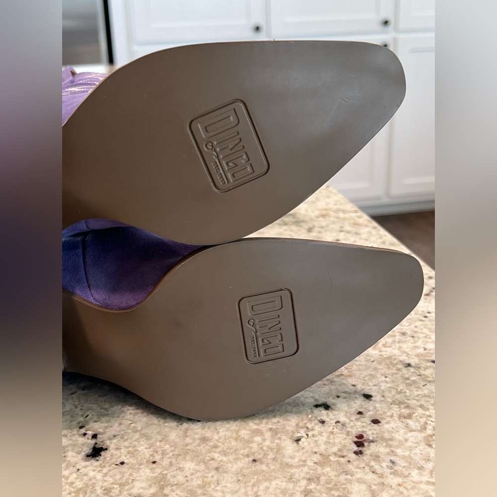 (NEW) Dingo Purple Heeled Western Cowboy Boots - Picture 13 of 14